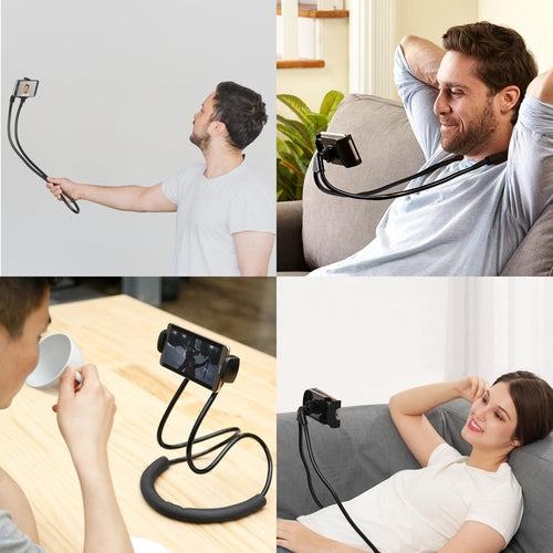 Universal Lazy Hanging Neck Phone Stand Mount Necklace Support Bracket