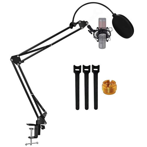 5Core Microphone Stand Suspension Desk Scissor Boom Arm W Shock Mount