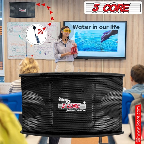 5Core Voice Amplifier 200W Portable PA Speaker System + Wireless