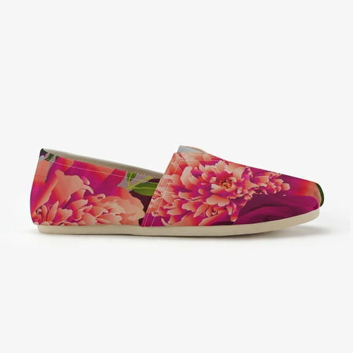 Jacki Easlick Couture Neon Floral Canvas Espadrilles