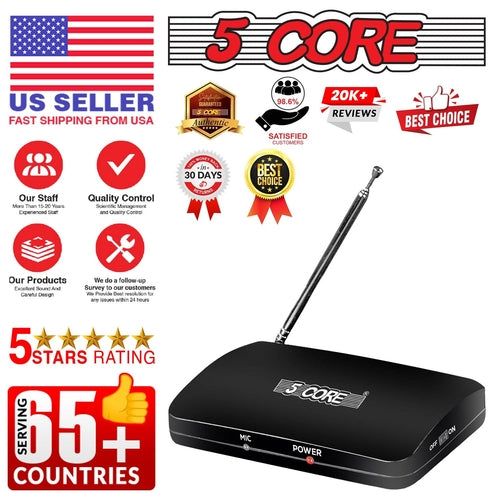 5Core Wireless Microphone Dual Function Wireless - Wired Microphone