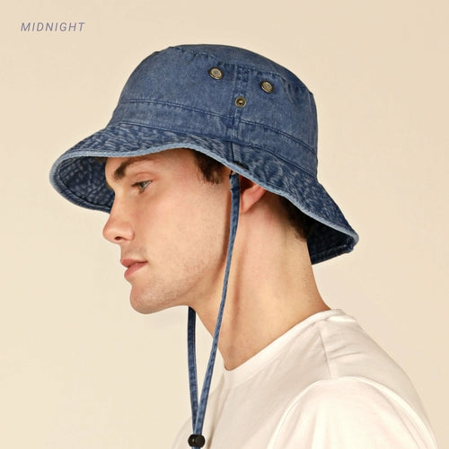 Wide Brim Bucket Hat