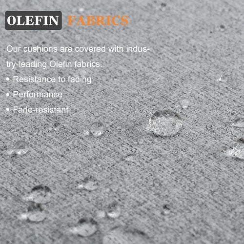 5 Pieces Modern Aluminum Patio Furniture Set, Outdoor Conversation