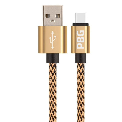 PBG 10FT Nylon Woven Zebra Pattern Fast Charging Cable for iPhone and