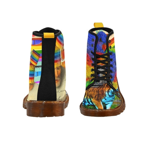THE BIG PARROT II Men’s All Over Print Fabric High Boots