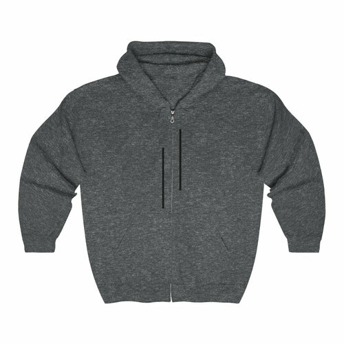 Mens Unmatched Stripes Zip Up Hoodie