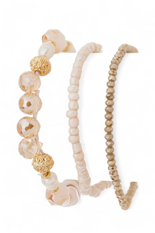 Mix Beads Layer Necklace Set