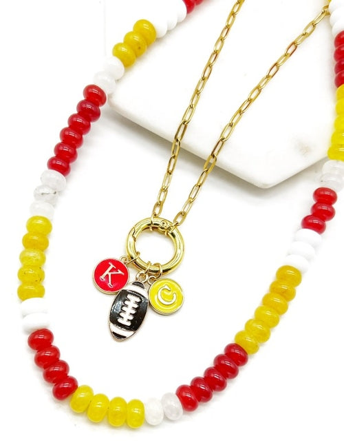 Chiefs Charm Enamel Kansas City Necklace KC