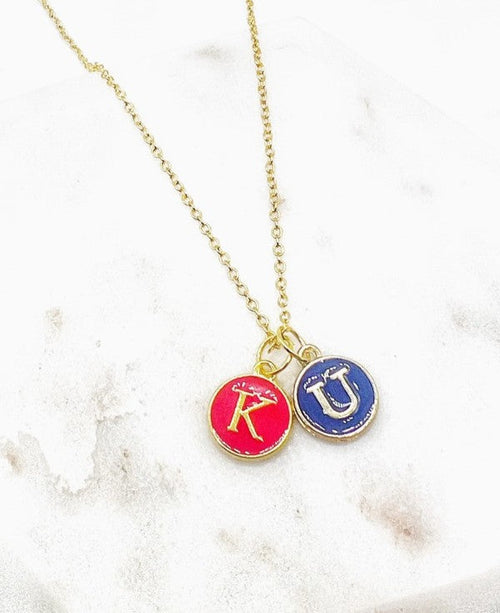KU Kansas University Jayhawks Charm Necklace