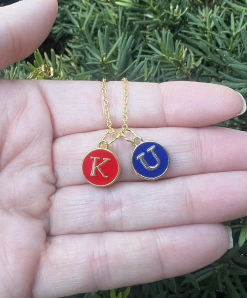 KU Kansas University Jayhawks Charm Necklace