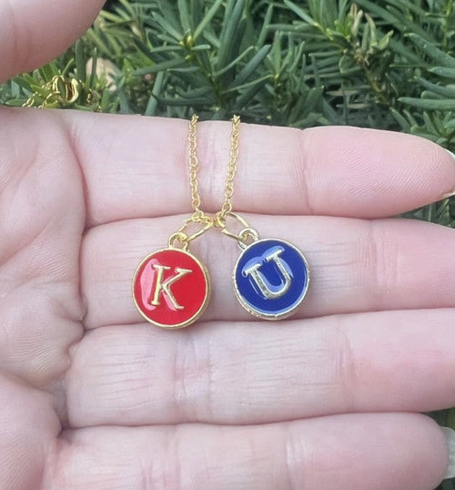 KU Kansas University Jayhawks Charm Necklace