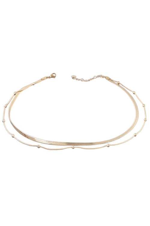 Stainless Steel Layer Chain Necklace