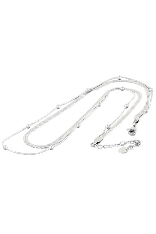 Stainless Steel Layer Chain Necklace