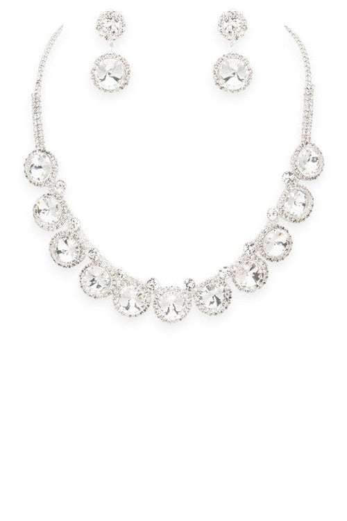 Crystal Bridal Statement Necklace Set