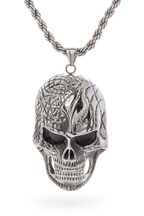 Heavy Metal Skull Pendant Stainless Steel Necklace