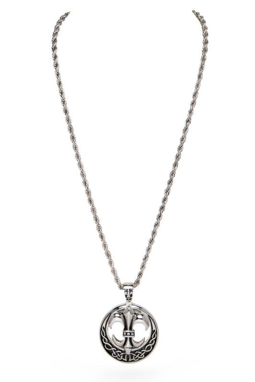 Unisex Anchor Pendant Stainless Steel Necklace