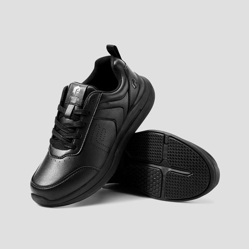 FitVille Men's BriskWalk Deluxe Lace-up Business Casual Sneaker V1