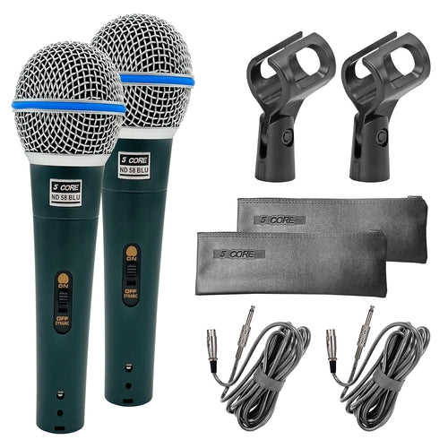 5Core XLR Microphone Dynamic Mic Karaoke Singing Studio Microfono