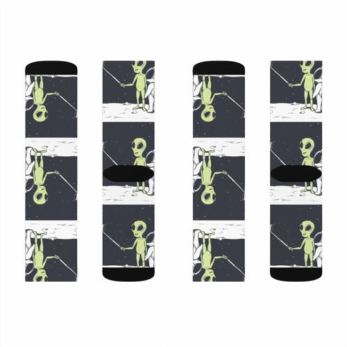 Funny Alien Selfie Socks