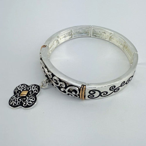 Stretchable Filigree Design Vintage Bracelet