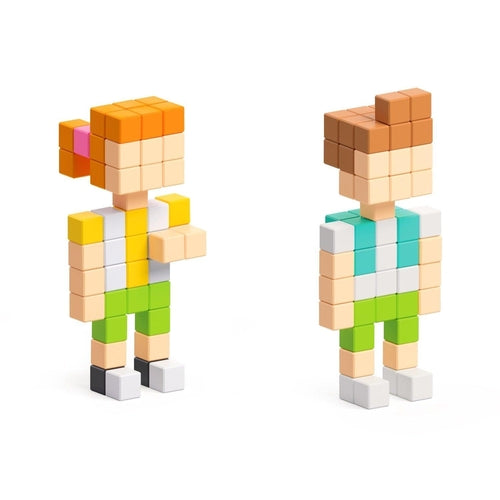 PIXIO-400 Magnetic Blocks in 10 Colors +Free App