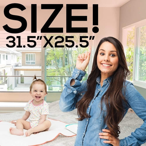Portable Changing Pad Large Size 25.5‚Äùx31.5‚Äù Pack of 2   Vinyl
