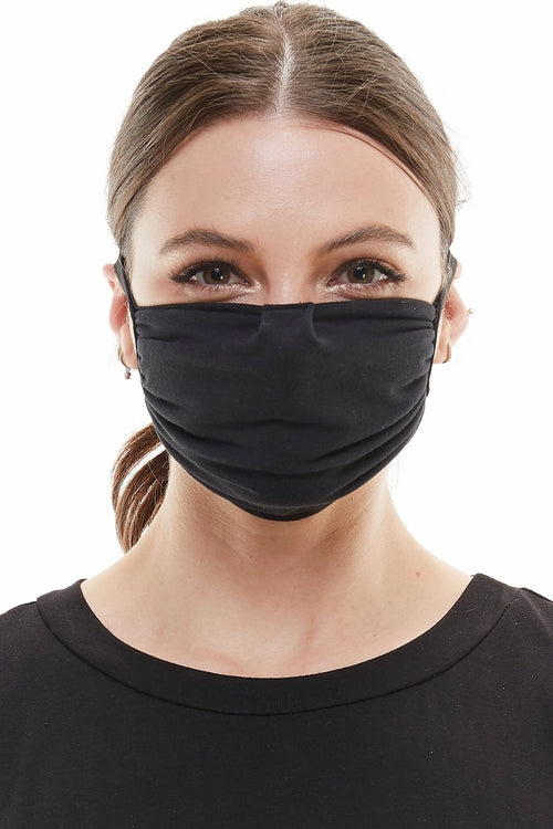 Fabric stretchable elastic head loops washable reusable face cover