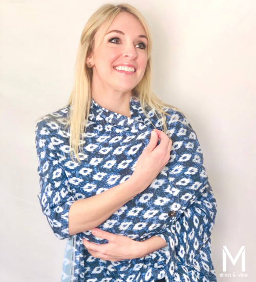 Eye-catching Ikat Multi-Way Smart Scarf