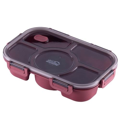 Tarlini | Simple & Easy | Pink Bento Box | Leak Proof BPA Free 5