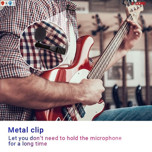 5Core Lavalier Microphone Clip On Professional Grade 3.5mm Lapel Mic