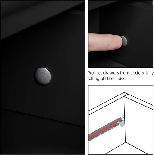 Wooden Bathroom Floor/Side Storage Organizer Cabinet with 4 Drawers