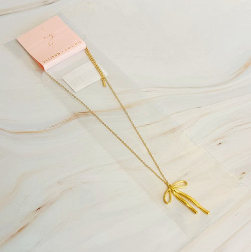 Stylist Bow Pendant Necklace