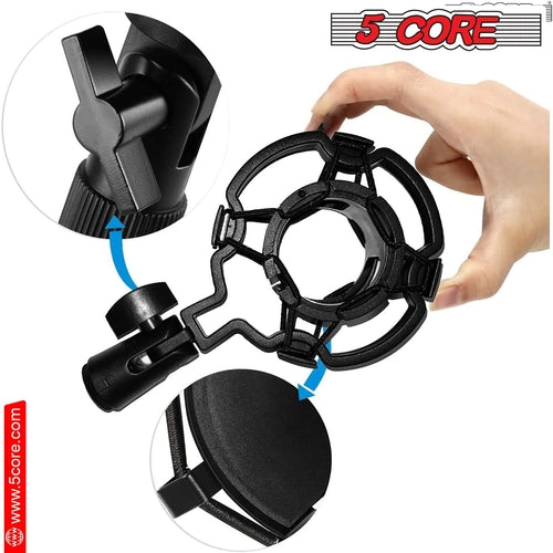 5Core Microphone Stand Suspension Desk Scissor Boom Arm 16" Shock