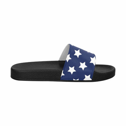 Womens Slide Sandals - Stars and Stripes Print