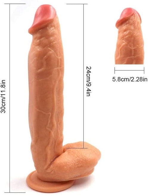 Large Dildo Super Long Realistic with Hands Free Suction Cup