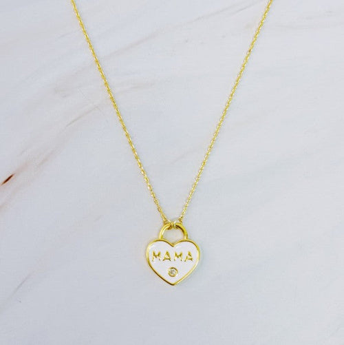 Pastel Locket Mama Necklace