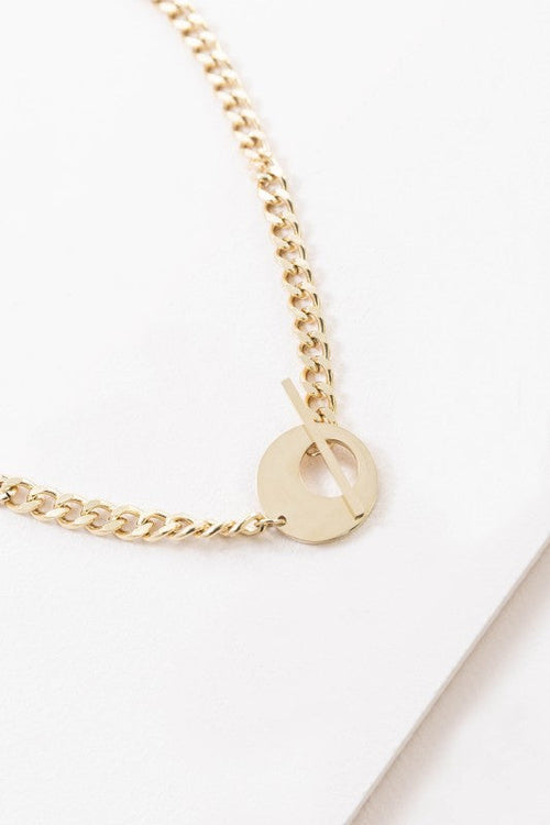 Striking Chain Collar Necklace (14K)