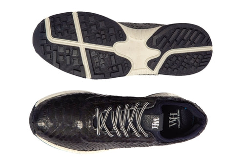 W&H Men's Viper Python Golf Shoes in Navy