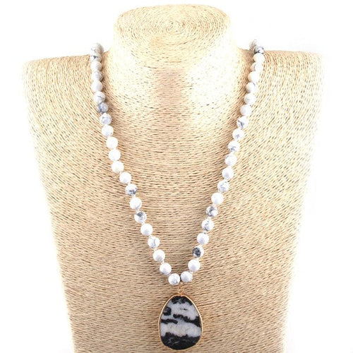 Black and White Statement Necklace