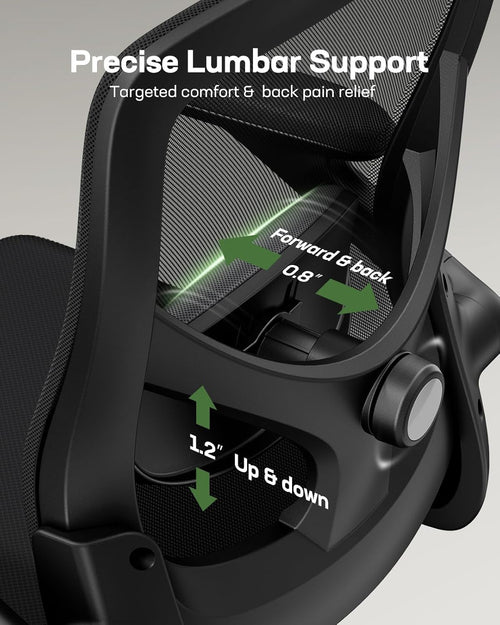 Ergonomic Mesh Office Chair High Back Desk Chair Adjustable Lumbar