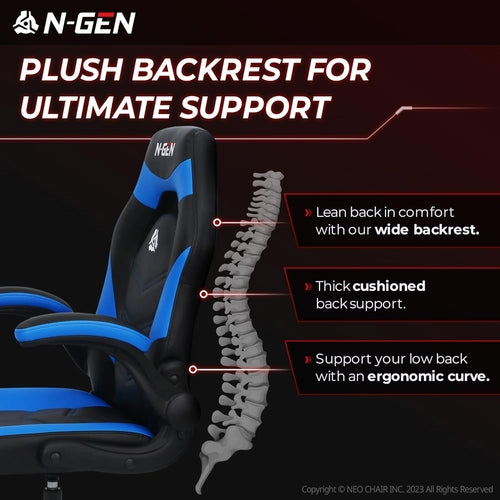 N-GEN Video Gaming Computer Chair Ergonomic Office Chair Desk Chair