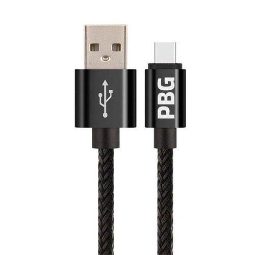 PBG 10FT Nylon Woven Zebra Pattern Fast Charging Cable for iPhone and