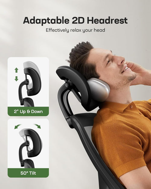 Ergonomic Mesh Office Chair High Back Desk Chair Adjustable Lumbar