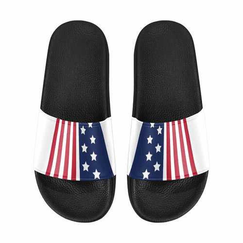 Mens Slide Sandals - Stars and Stripes Print