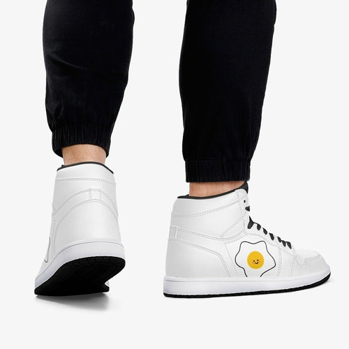 Jacki Easlick Luxury Egg High-Top Leather Sneakers