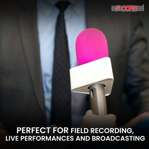 5Core Microphone Cover Soft Foam Mic Windscreen Windproof Sponge for
