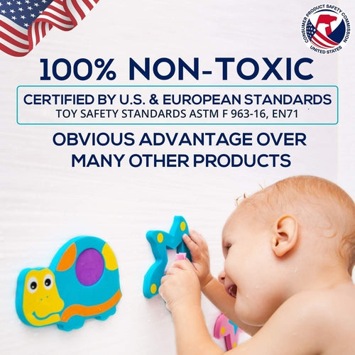 Foam Bath Toys   100% Non Toxic Floating Puzzles Animals   Early