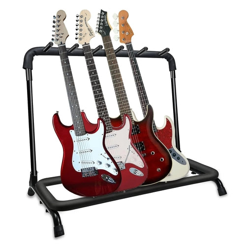 5Core Guitar Rack 5 Slot Multi Guitars Stands Floor Safe Storage for