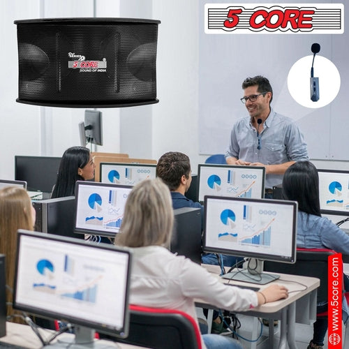 5Core Voice Amplifier 200W Portable PA Speaker System + Wireless