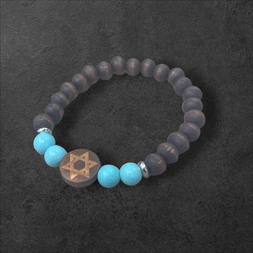 Star of David Bracelet with Natural Stones